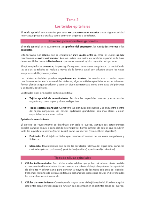 Miniatura del documento Tema 2: Los tejidos epiteliales.pdf