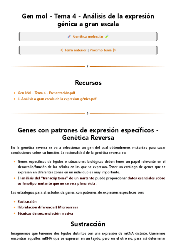 Miniatura del documento Gen-mol-Tema-4-Analisis-de-la-expresion-genica-a-gran-escala.pdf