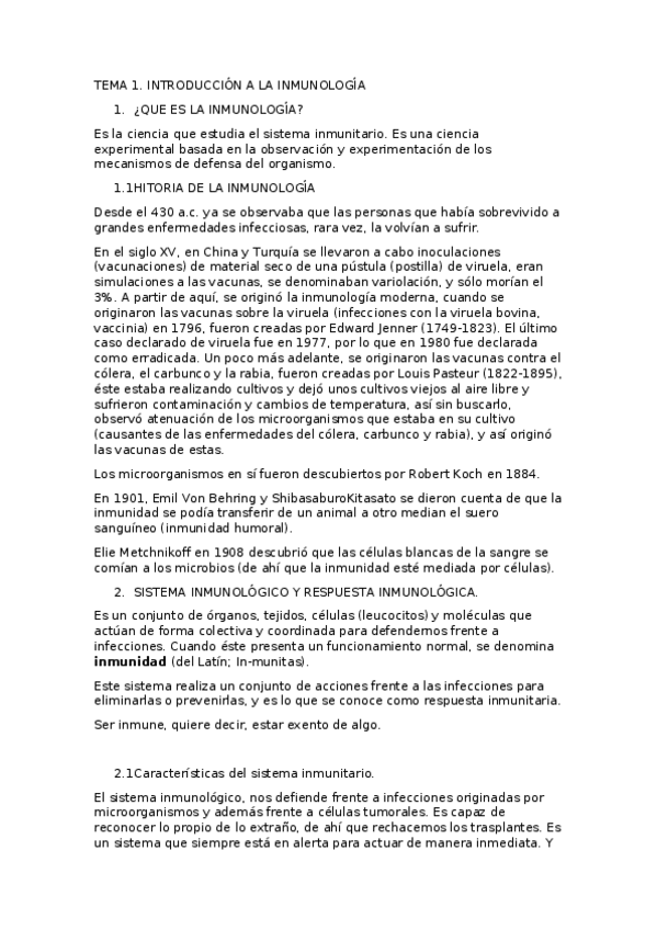 Miniatura del documento RESUMEN TEMA 1 INMUNOLOGÍA.docx