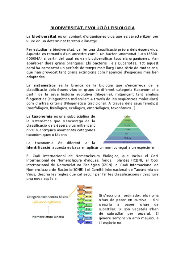 Miniatura del documento Bloc 1.1 - Diversitat- evolució i filogènia.docx