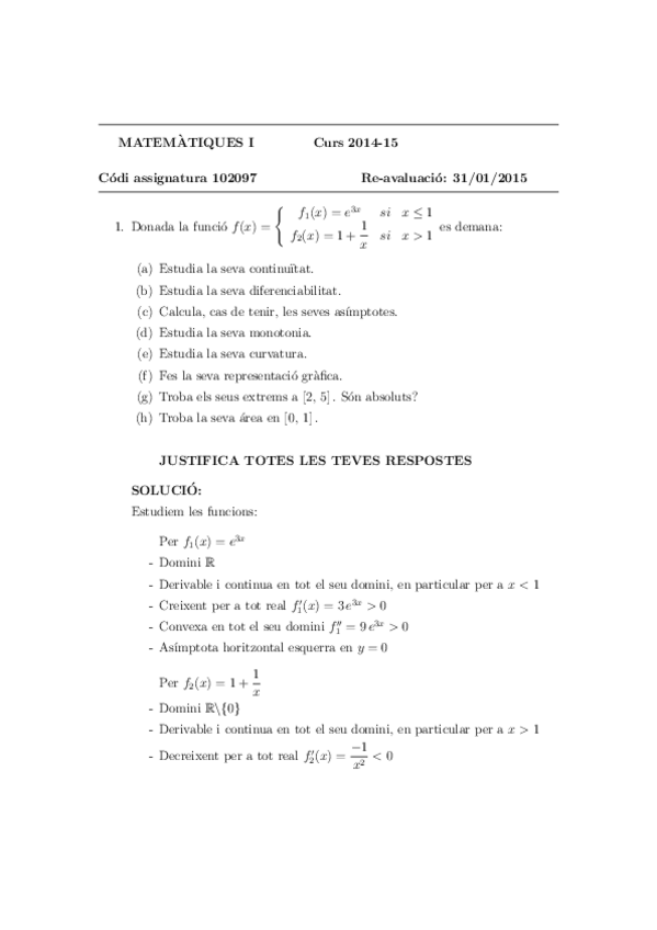Miniatura del documento Mates 1 curs 14-15 Examen reavaluació Solucions.pdf