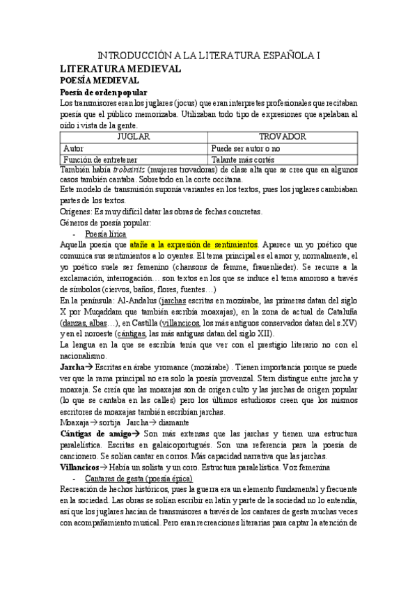 Miniatura del documento INTRODUCCIÓN A LA LITERATURA MEDIEVAL ESPAÑOLA I.pdf