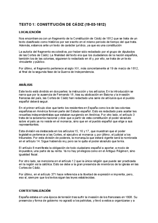 Miniatura del documento Comentario-de-Texto-1-Constitucion-de-Cadiz-1812.pdf