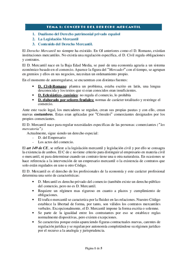 Miniatura del documento Tema 1 - Concepto del Derecho Mercantil.pdf