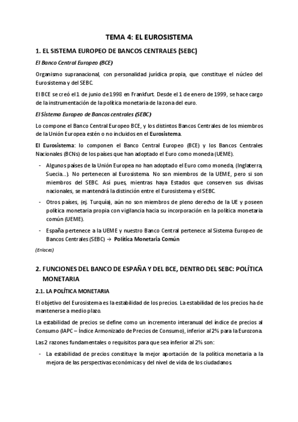 Miniatura del documento TEMA 4. EL EUROSISTEMA.pdf