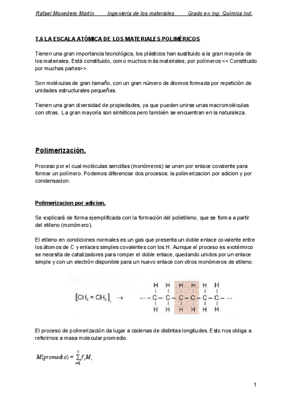 Miniatura del documento T.6 LA ESCALA ATÓMICA DE LOS MATERIALES POLIMÉRICOS.pdf
