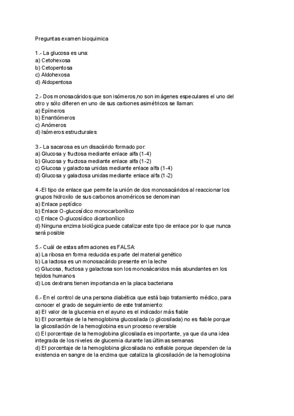 Miniatura del documento Examen bioquímica 1er cuatri.pdf