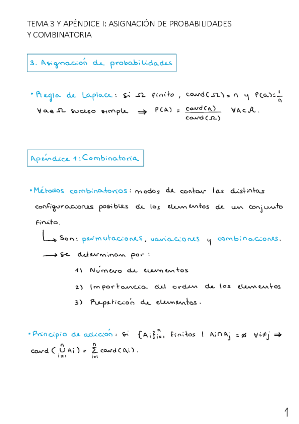Miniatura del documento TEMA 3 Y APÉNDICE I. ASIGNACIÓN DE PROBABILIDADES Y COMBINATORIA.pdf