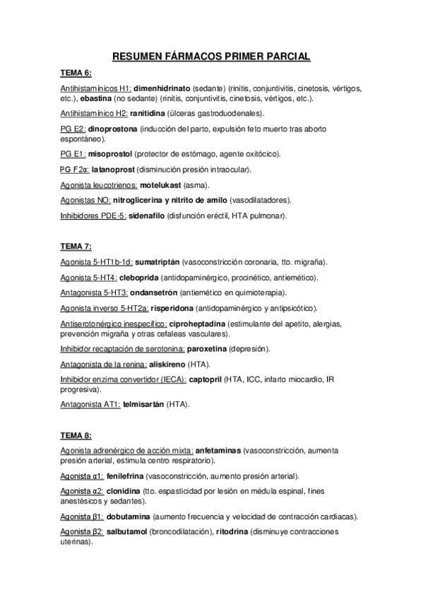Miniatura del documento RESUMEN FÁRMACOS PRIMER PARCIAL.pdf