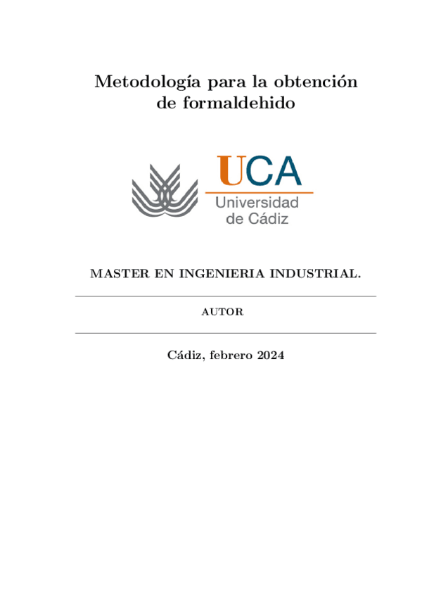 Miniatura del documento TecnologiaQuimicaProcesodeObtenciondeFormaldehido.pdf