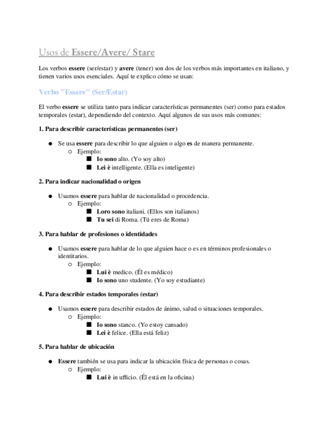 Miniatura del documento Usos-de-EssereAvere-Stare.docx