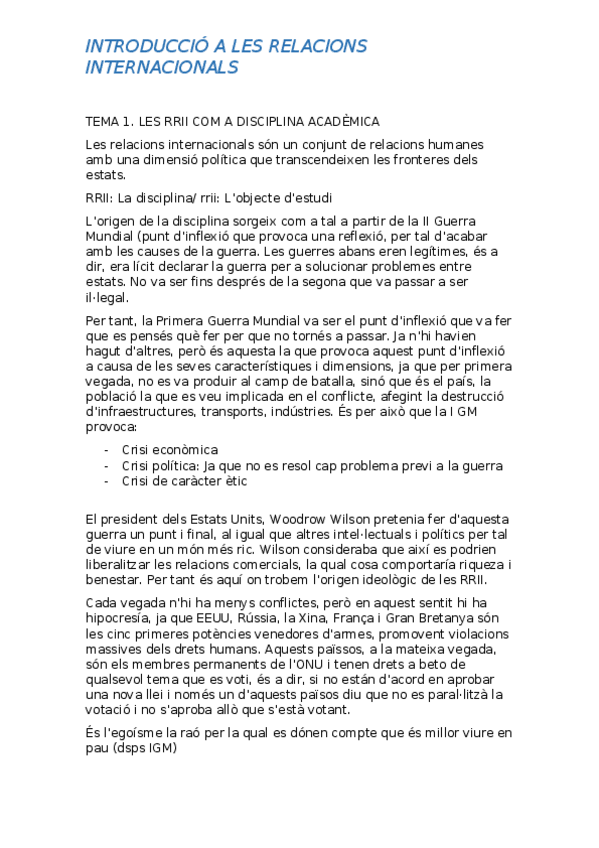 Miniatura del documento Introducció a les Relacions Internacionals.docx