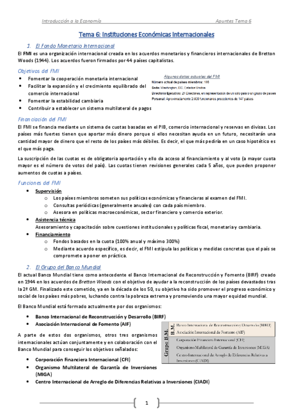 Miniatura del documento Tema 6-Instituciones Económicas Internacionales - Introducción Economía.pdf