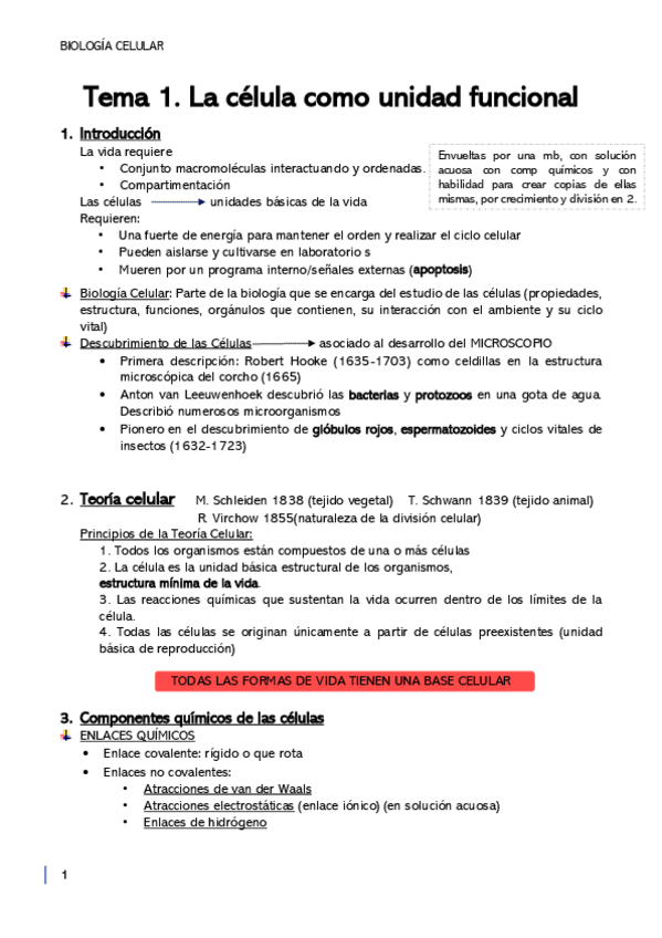 Miniatura del documento Resumen-T1-Biologia-Cel.pdf