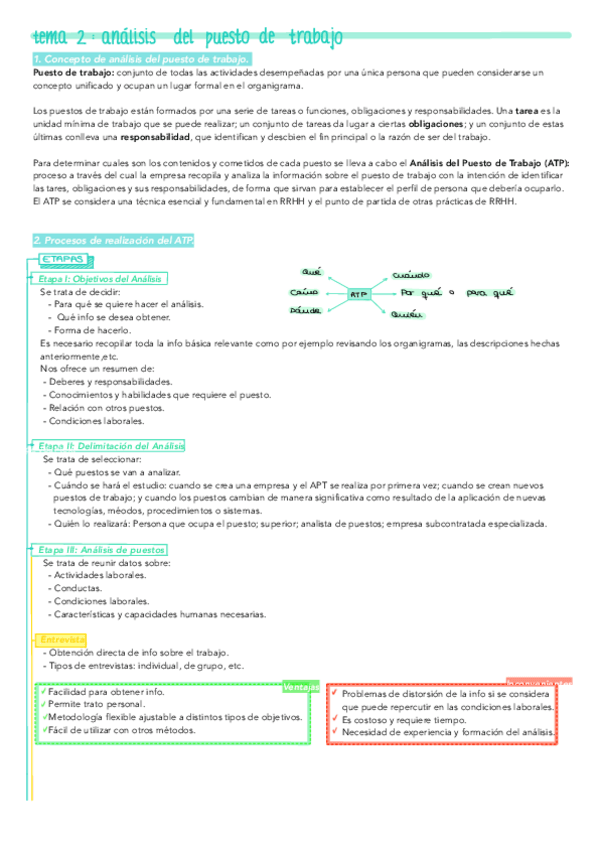 Miniatura del documento Tema 2 - Análisis del Puesto de Trabajo. Gestión RRHH..pdf