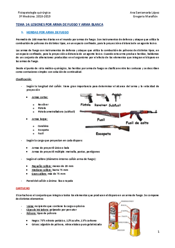 Miniatura del documento Tema 14 - Lesiones por arma de fuego y arma blanca .pdf