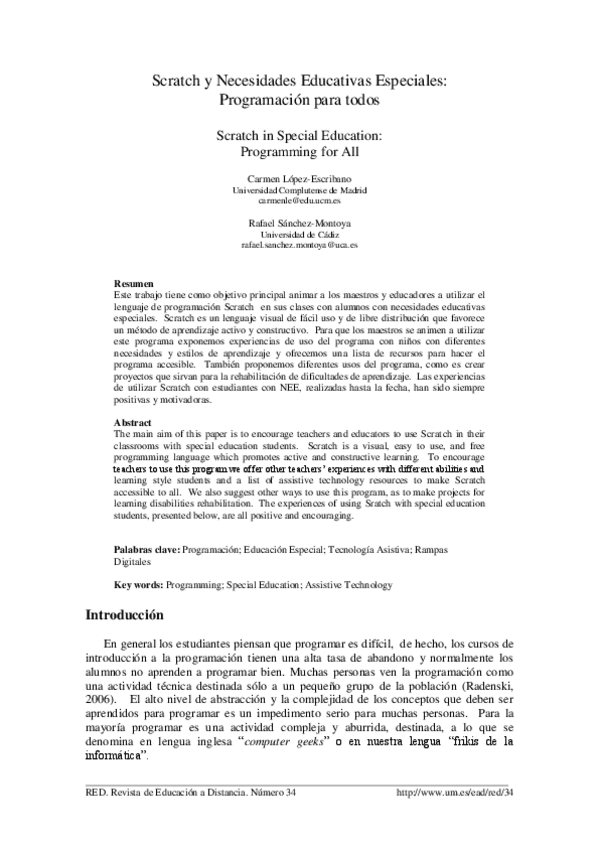 Miniatura del documento Scratch y necesidades educativas especiales. Programación para todos.pdf