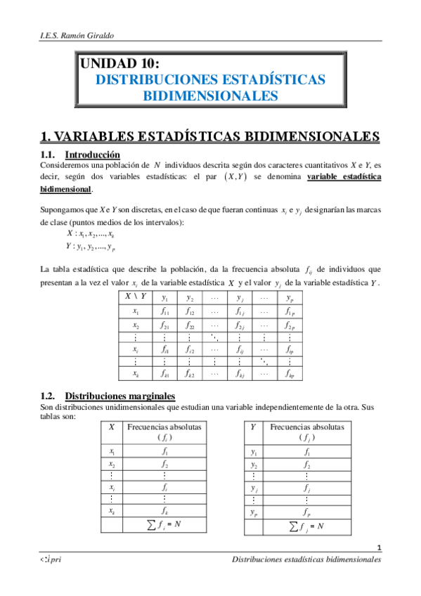 Miniatura del documento DistribucionesEstadisticasBidimensionales.pdf