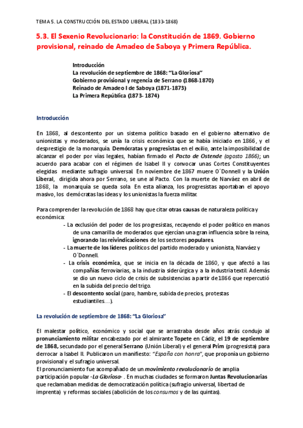 Miniatura del documento 5.3-El-Sexenio-Revolucionario-la-Constitucion-de-1869.-Gobierno-provisional-reinado-de-Amadeo-de-Saboya-y-Primera-Republica..pdf