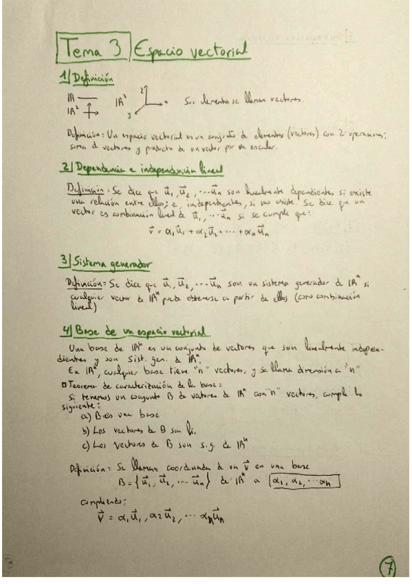 Miniatura del documento Algebra Temas 3 y 4 Espacio vectorial y Espacio vectorial Euclideo.pdf
