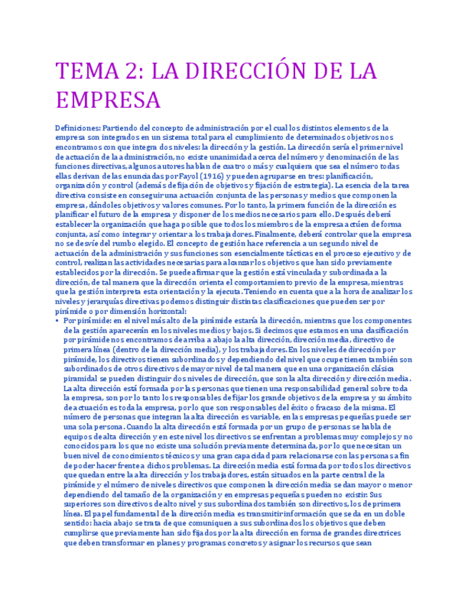Miniatura del documento Tema 2: La dirección de la Empresa.pdf