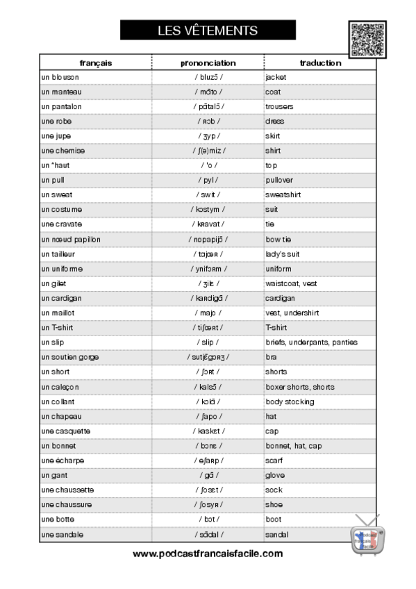 Miniatura del documento VOCABULAIRE-VETEMENTS.pdf