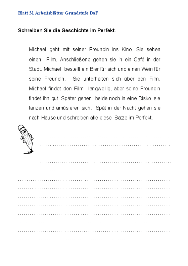 Miniatura del documento 04Perfekt-Blatt-31-Geschichte-ins-Perfekt-umschreiben-Text-2-ejercicios.pdf
