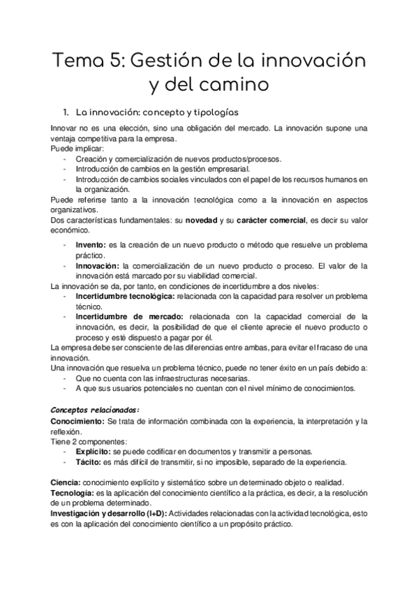 Miniatura del documento Tema-5-Gestion-de-la-innovacion-y-del-camino.pdf
