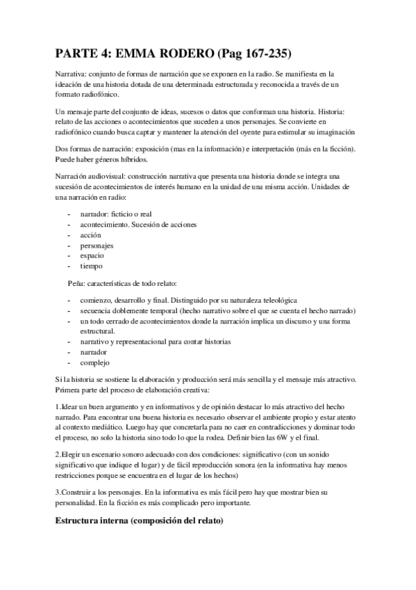 Miniatura del documento RESUMEN EMMA RODERO (PRODUCCIÓN RADIOFÓNICA PAGS 167-235).pdf