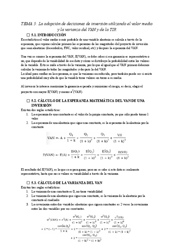 Miniatura del documento TEMA-5-La-adopcion-de-decisiones-de-inversion-utilizando-el-valor-medio-y-la-varianza-del-VAN-y-la-TIR.pdf
