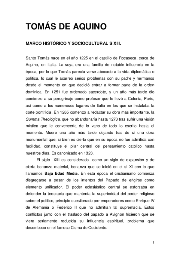 Miniatura del documento SANTO TOMAS. Apuntes.pdf