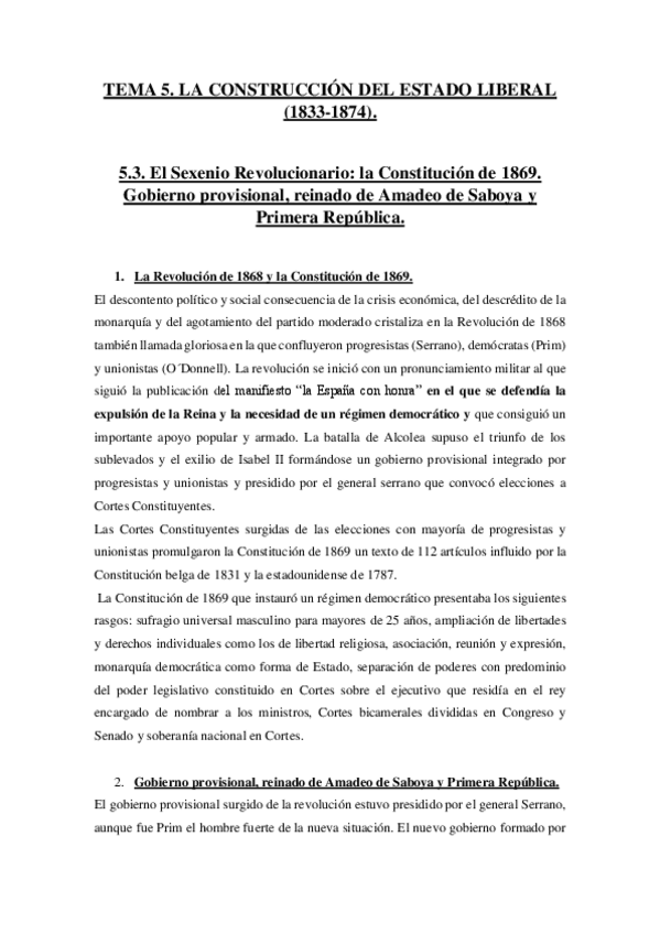 Miniatura del documento EPIGRAFE-3-El-Sexenio-Revolucionario-la-Constitucion-de-1869.-Gobierno-provisional-reinado-de-Amadeo-de-Saboya-y-Primera-Republica.pdf
