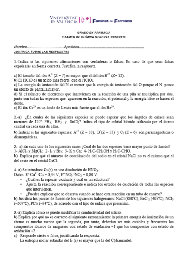 Miniatura del documento EXAMEN CORREGIDO QUIMICA GENERAL 20-06-2016.pdf