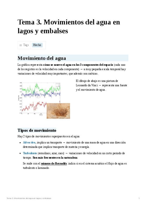 Miniatura del documento Tema 3. Movimientos del agua en lagos y embalses.pdf