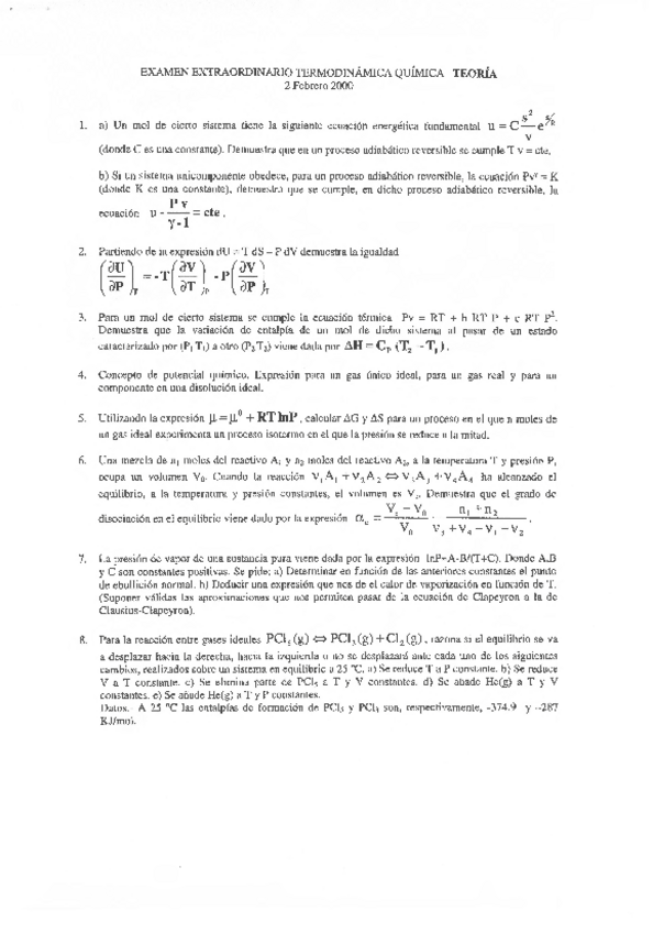 Miniatura del documento TERMODINAMICA-Y-ELECTROQUIMICAEXAMEN-CUESTIONES-FEBRERO-2000.pdf