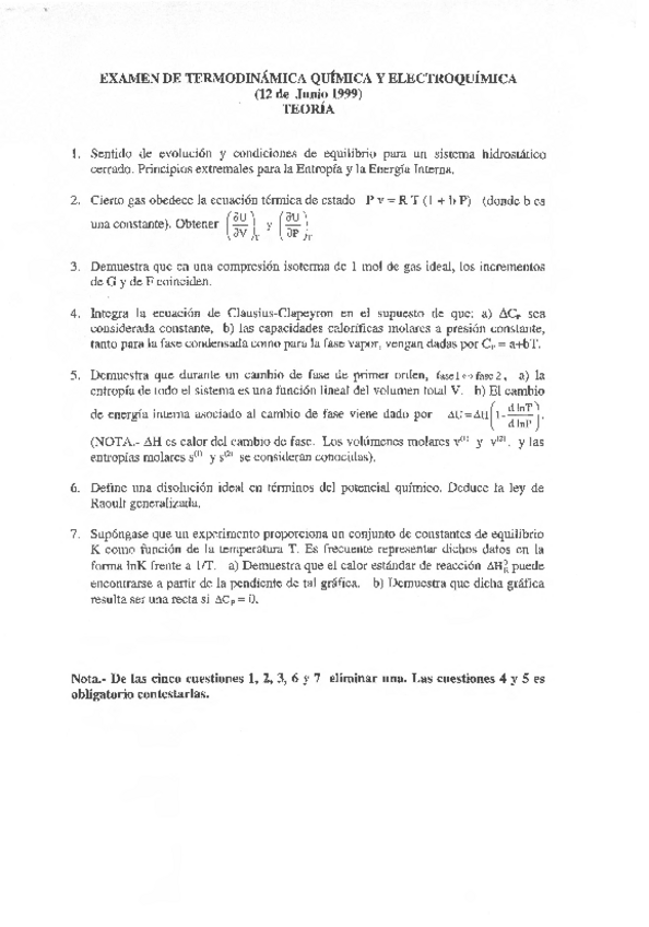 Miniatura del documento TERMODINAMICA-Y-ELECTROQUIMICAEXAMEN-CUESTIONES-JUNIO-1999.pdf