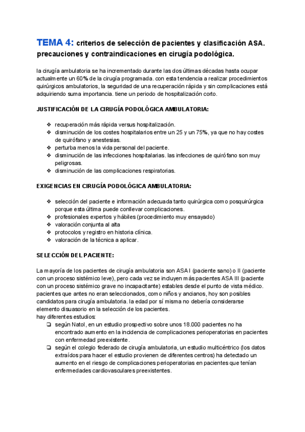 Miniatura del documento TEMA 4_ criterios de selección de pacientes y clasificación ASA.pdf