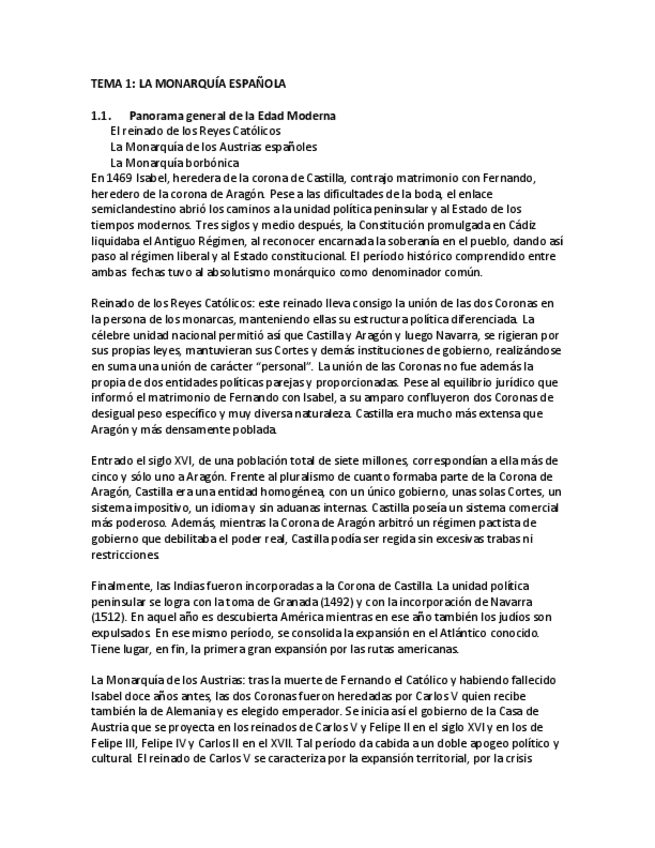 Miniatura del documento Tema-1.-La-Monarquia-espanola.pdf