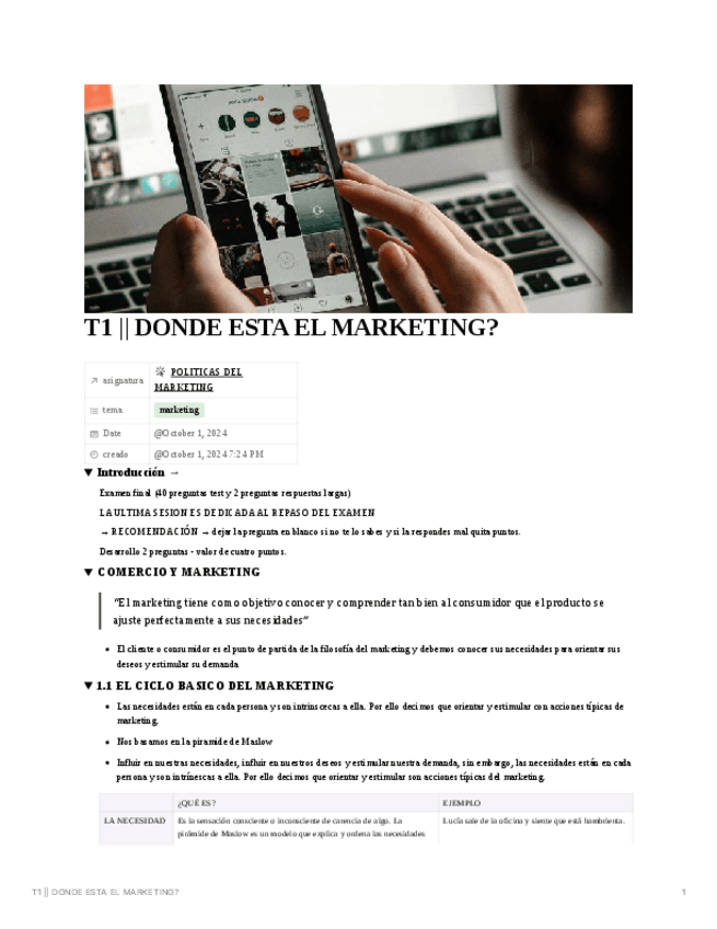 Miniatura del documento T1 || ¿DONDE ESTÁ EL MARKETING? ||  POLÍTICAS MARKETING.pdf