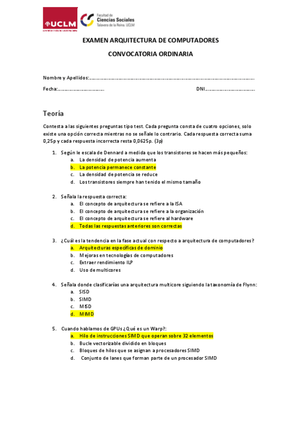 Miniatura del documento EXAMEN-ARQUITECTURA-DE-COMPUTADORESOrdinaria2324Resuelto.pdf