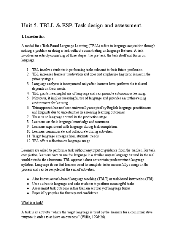 Miniatura del documento Unit-5.-TBLL-and-ESP.-Task-design-and-assesment..pdf