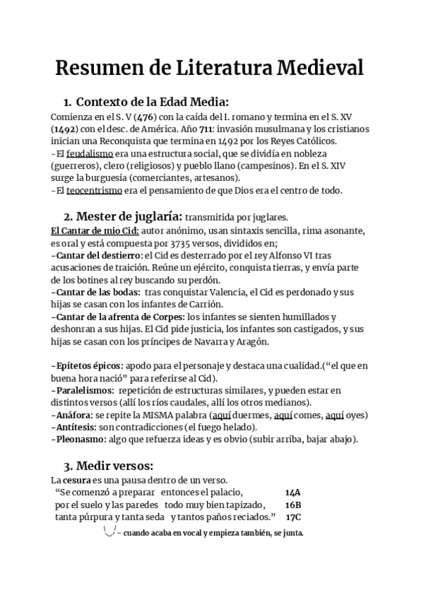 Miniatura del documento Resumen de Literatura Medieval.pdf