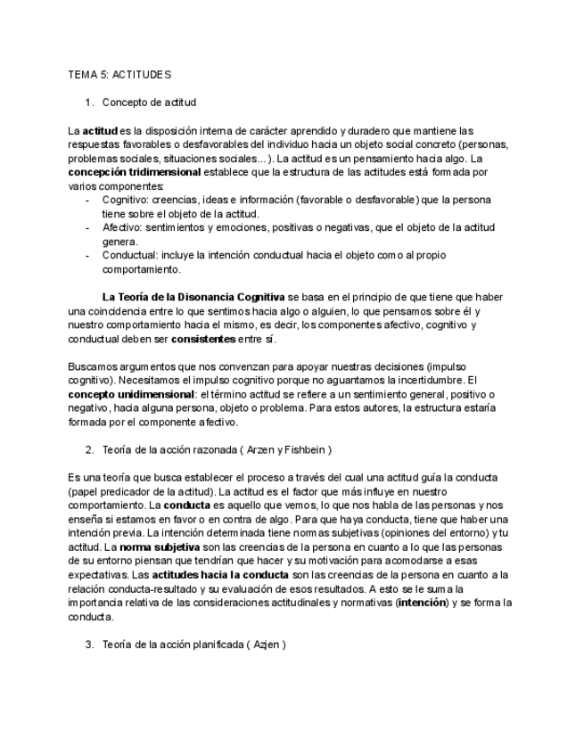 Miniatura del documento Psicología Social 1. TEMA 5. ACTITUDES.pdf