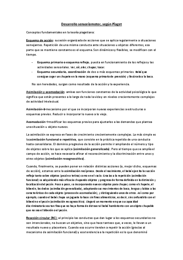 Miniatura del documento 2.2 Resumen. El desarrollo sensoriomotor- según Piaget.pdf
