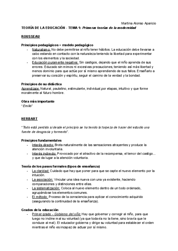 Miniatura del documento teoría de la educación - tema 1 (primeras teorías de la modernidad).pdf