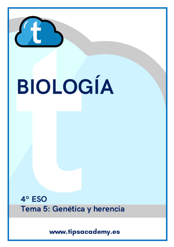 Miniatura del documento Biologia-4o-ESO-Tema-5-Genetica-y-herencia.pdf