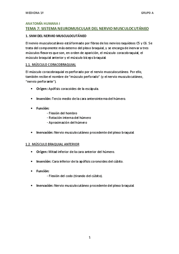 Miniatura del documento TEMA 7 - SISTEMA NEUROMUSCULAR DEL NERVIO MUSCULOCUTÁNEO.pdf