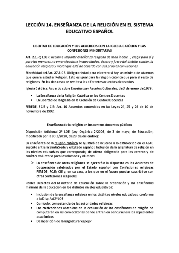 Miniatura del documento LECCION-14-Ensenanza-de-la-Religion-en-el-Sistema-Educativo-Espanol.pdf