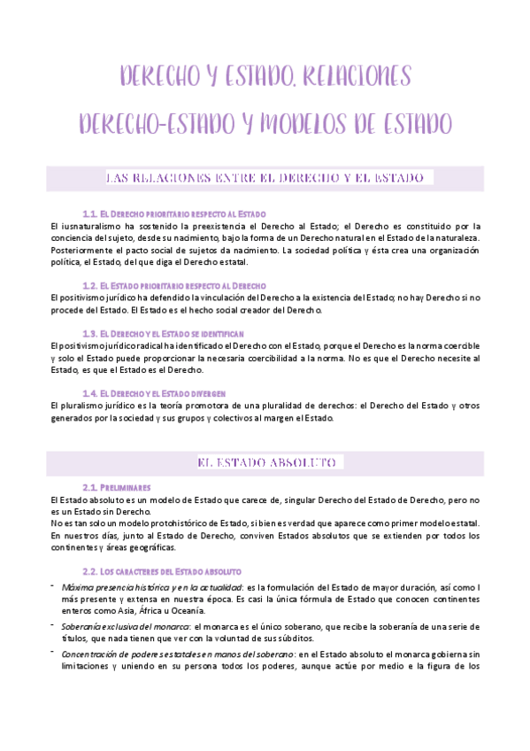 Miniatura del documento TEMA 2. DERECHO Y ESTADO. RELACIONES DERECHO-ESTADO Y MODELOS DE ESTADO..pdf