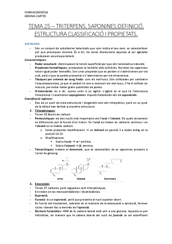 Miniatura del documento Tema 25 - Triterpens i saponines.pdf